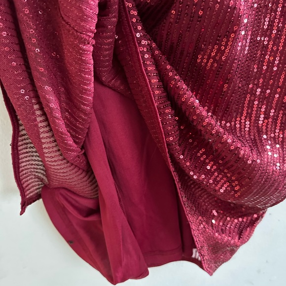 Grace Karin| Midi Sequined Long Sleeve Cocktail Dress - Picture 11 of 15